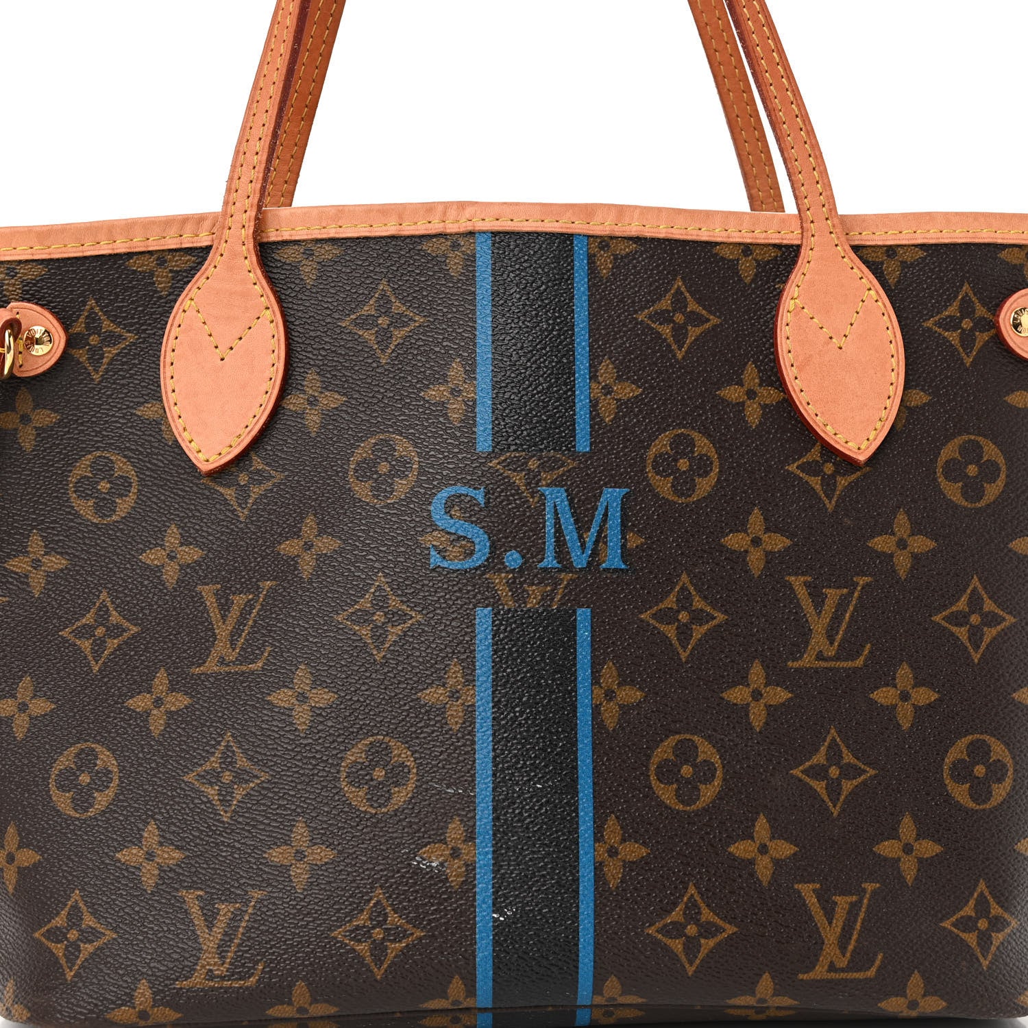 Louis Vuitton Monogram My LV Heritage Neverfull PM Blue De France Black 7 of 11