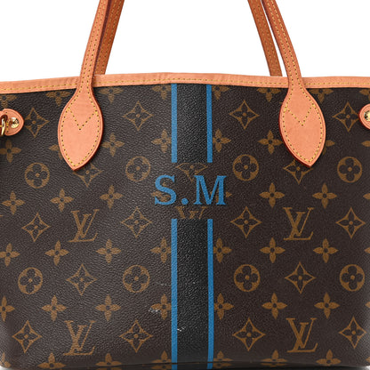 Louis Vuitton Monogram My LV Heritage Neverfull PM Blue De France Black 7 of 11