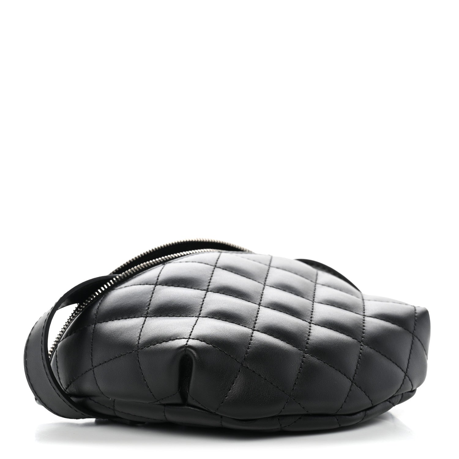 Chanel Calfskin Quilted Uniform Waist Belt Bag Black 4 of 10