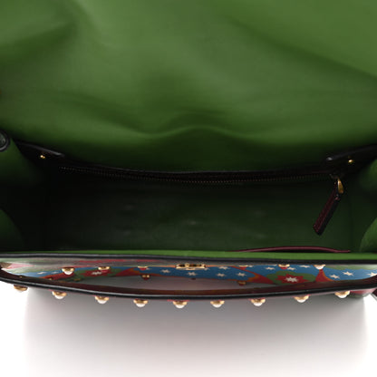 Valentino Garavani Calfskin Enchanted Wonderland My Rockstud Frame Bag Green 7 of 8