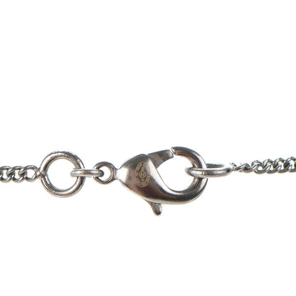 Chanel Crystal Large CC Necklace Dark Silver 3 of 4