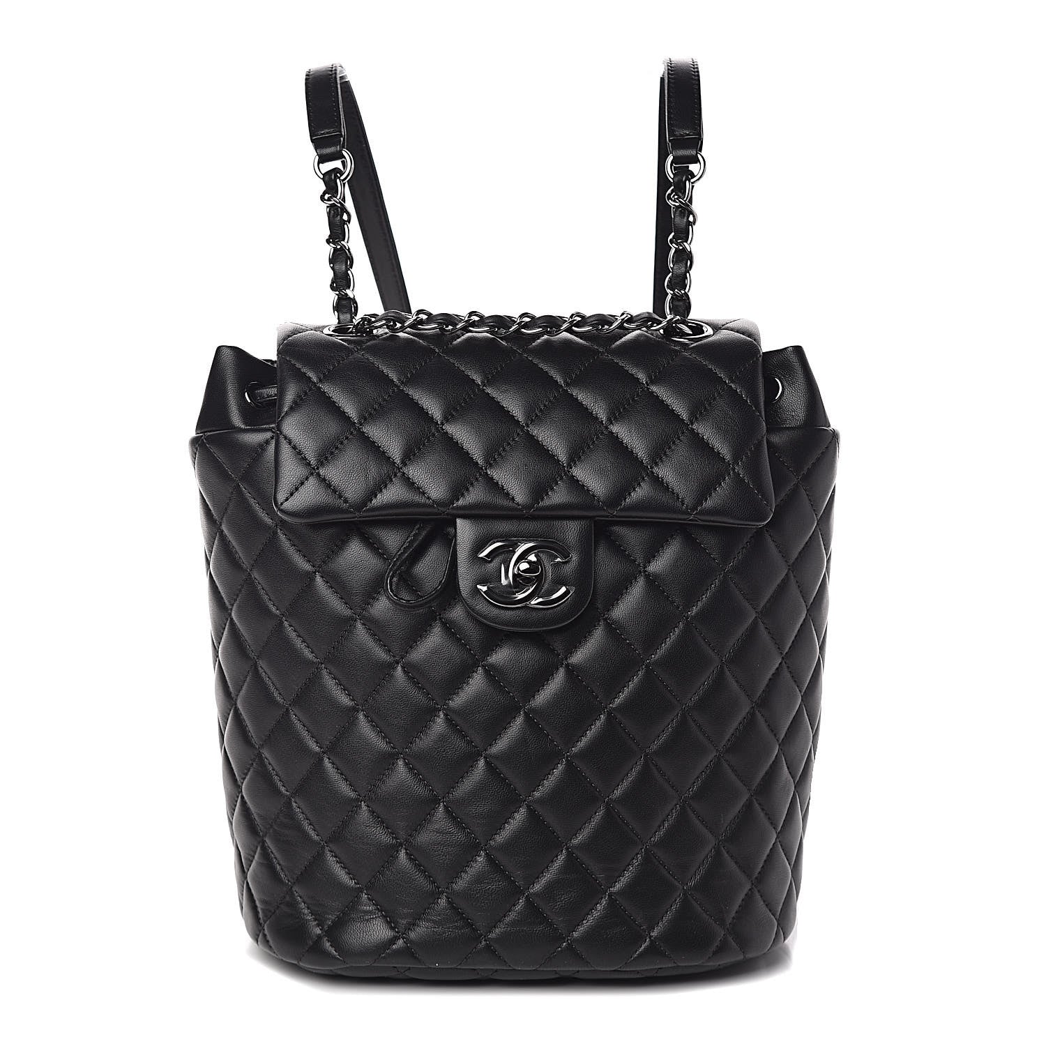 Chanel Lambskin Quilted Small Urban Spirit Backpack Black 1 of 11