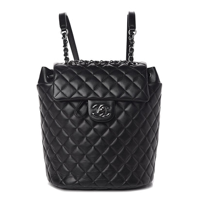 Chanel Lambskin Quilted Small Urban Spirit Backpack Black 1 of 11