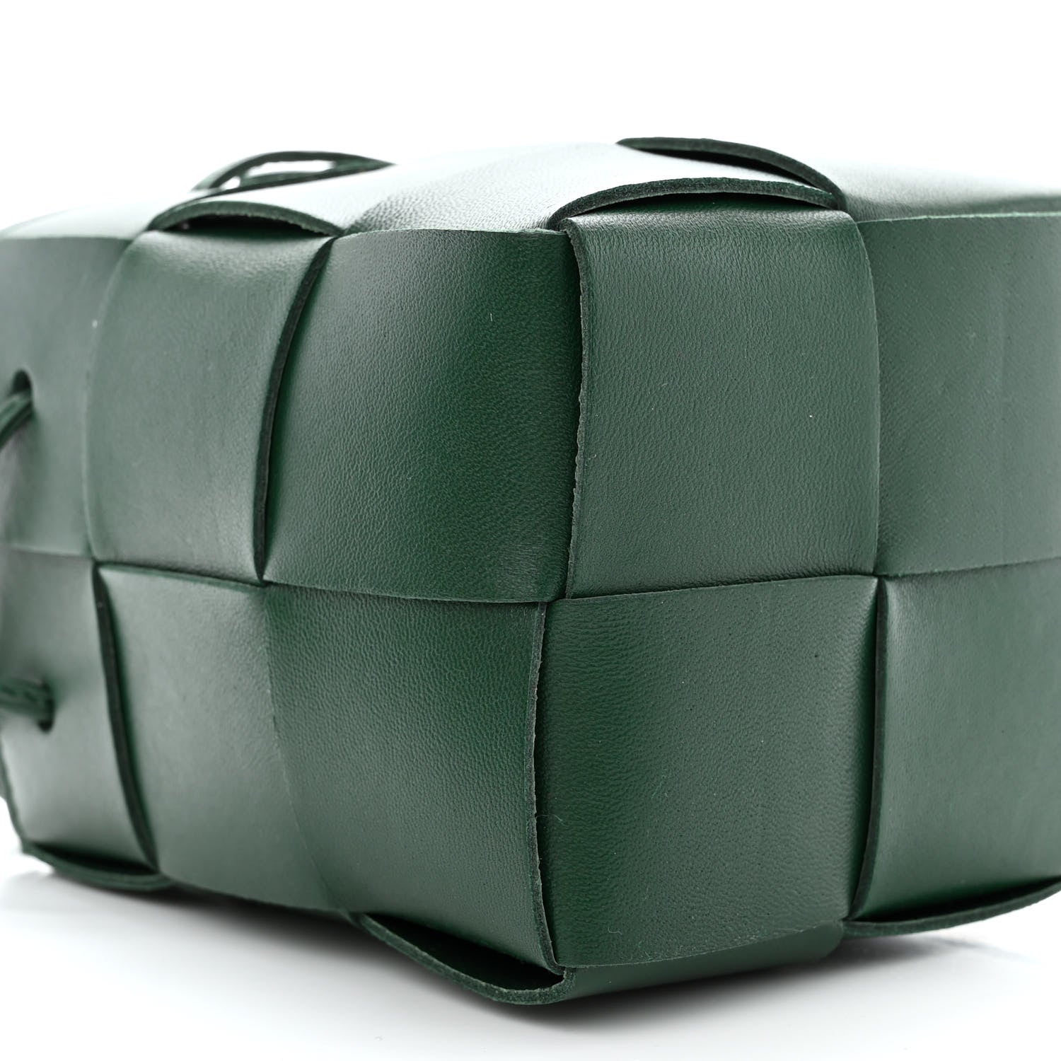 Bottega Veneta Nappa Maxi Intrecciato Mini Cassette Bucket Bag Raintree 8 of 9