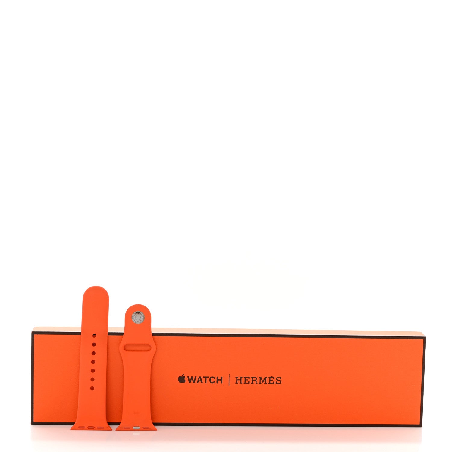 Hermes Silicone 40mm Apple Sports Watch Single Tour Band Orange 6 of 6