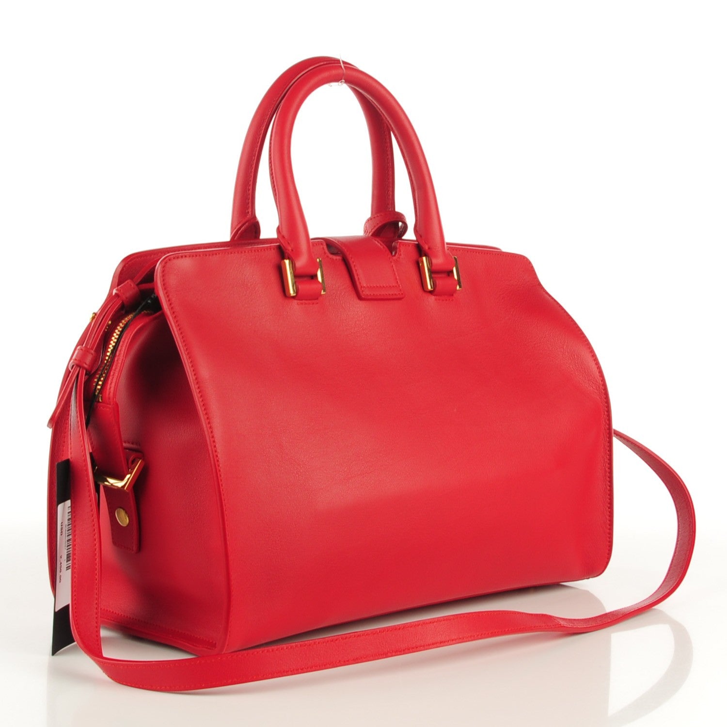 Saint Laurent Calfskin Small Monogram Cabas New Red 3 of 8