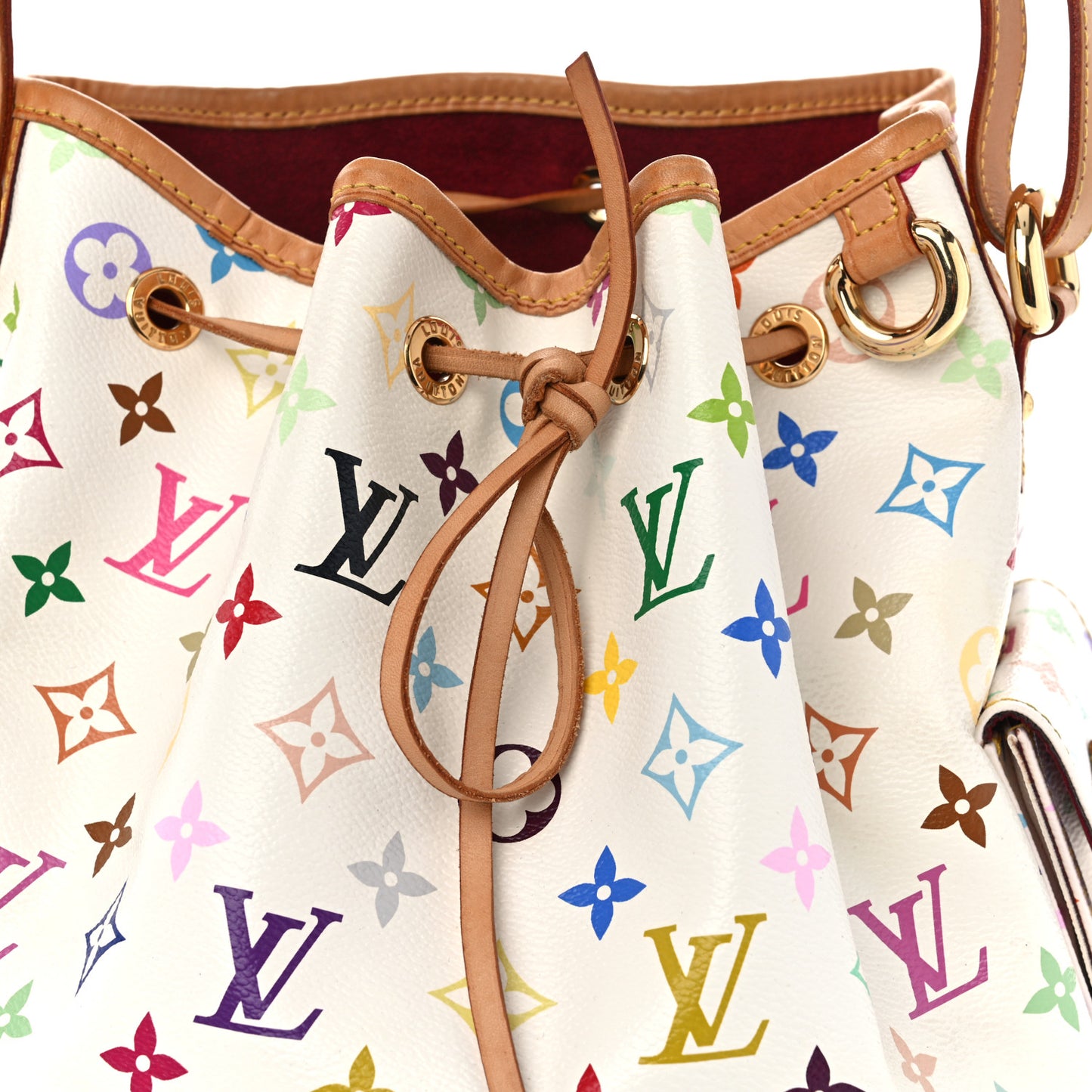 Monogram Multicolor Petit Noe White