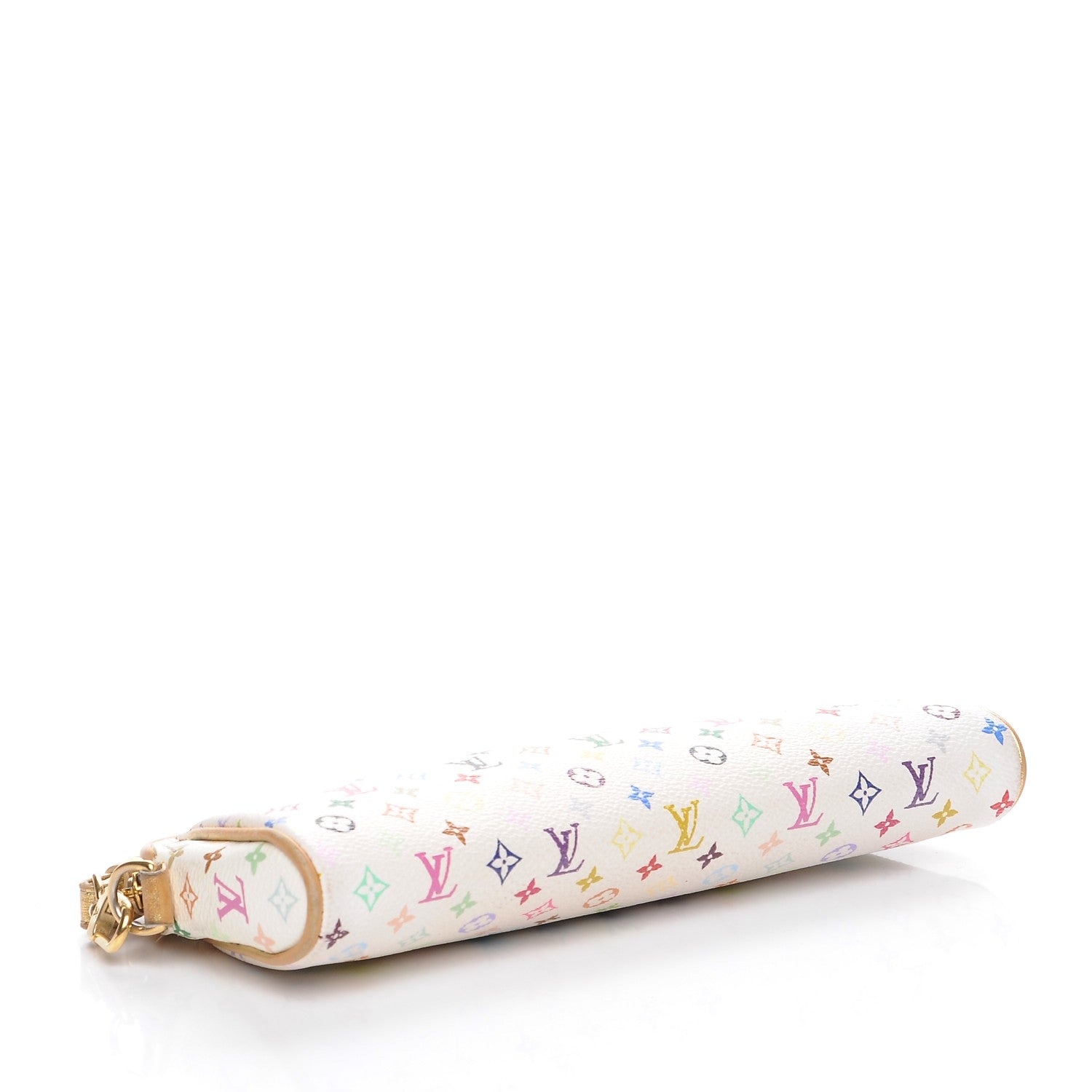 Louis Vuitton Monogram Multicolor Kate Clutch White 4 of 8