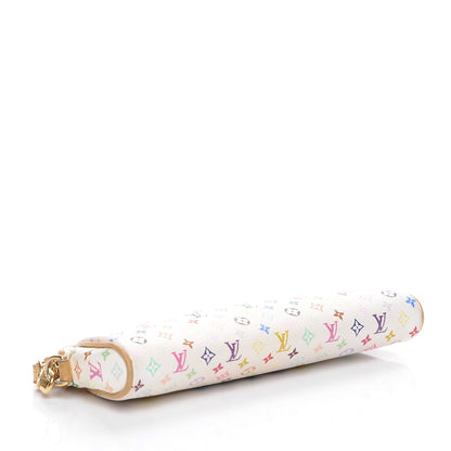 Louis Vuitton Monogram Multicolor Kate Clutch White 4 of 8