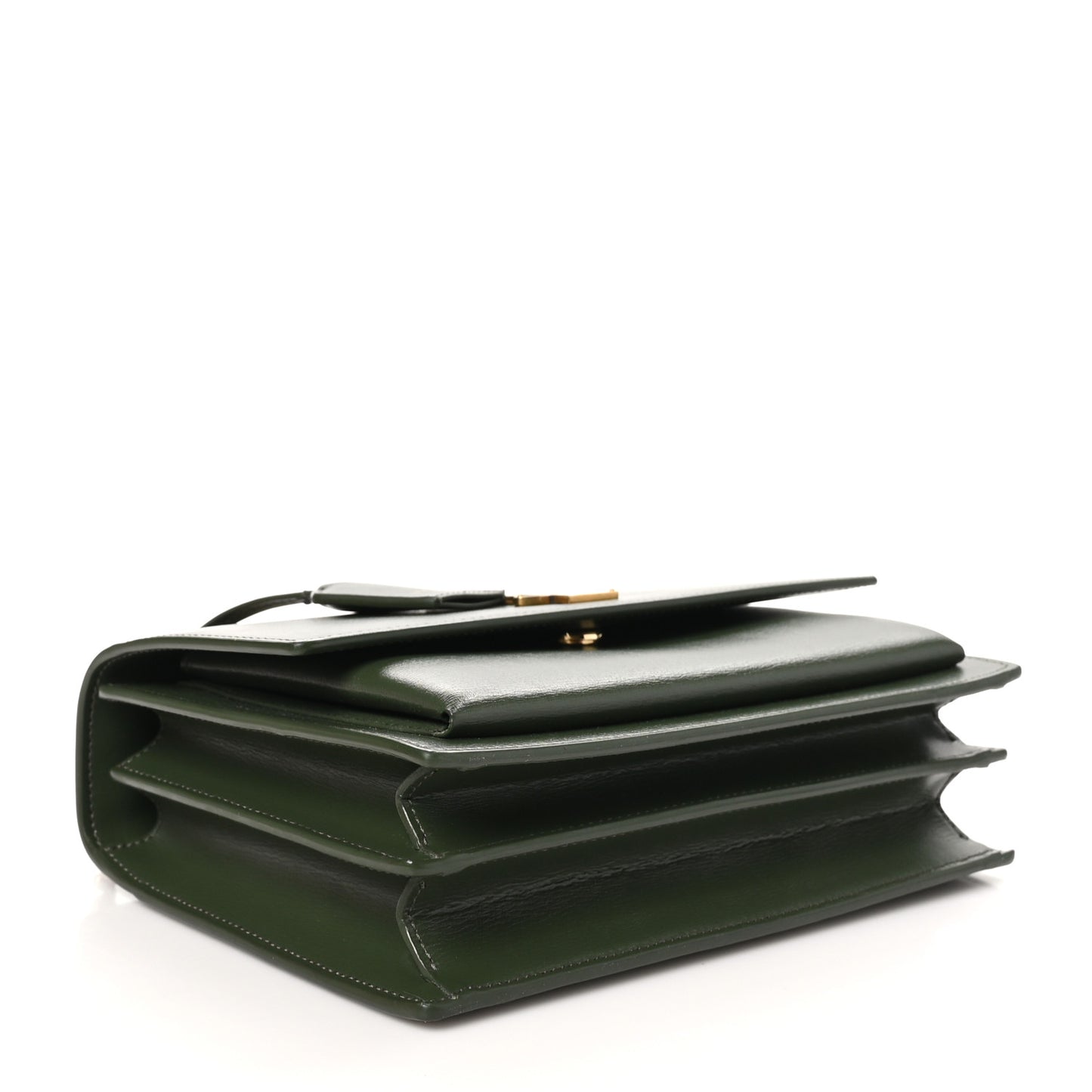 Smooth Calfskin Medium Monogram Sunset Satchel Vert Kaki
