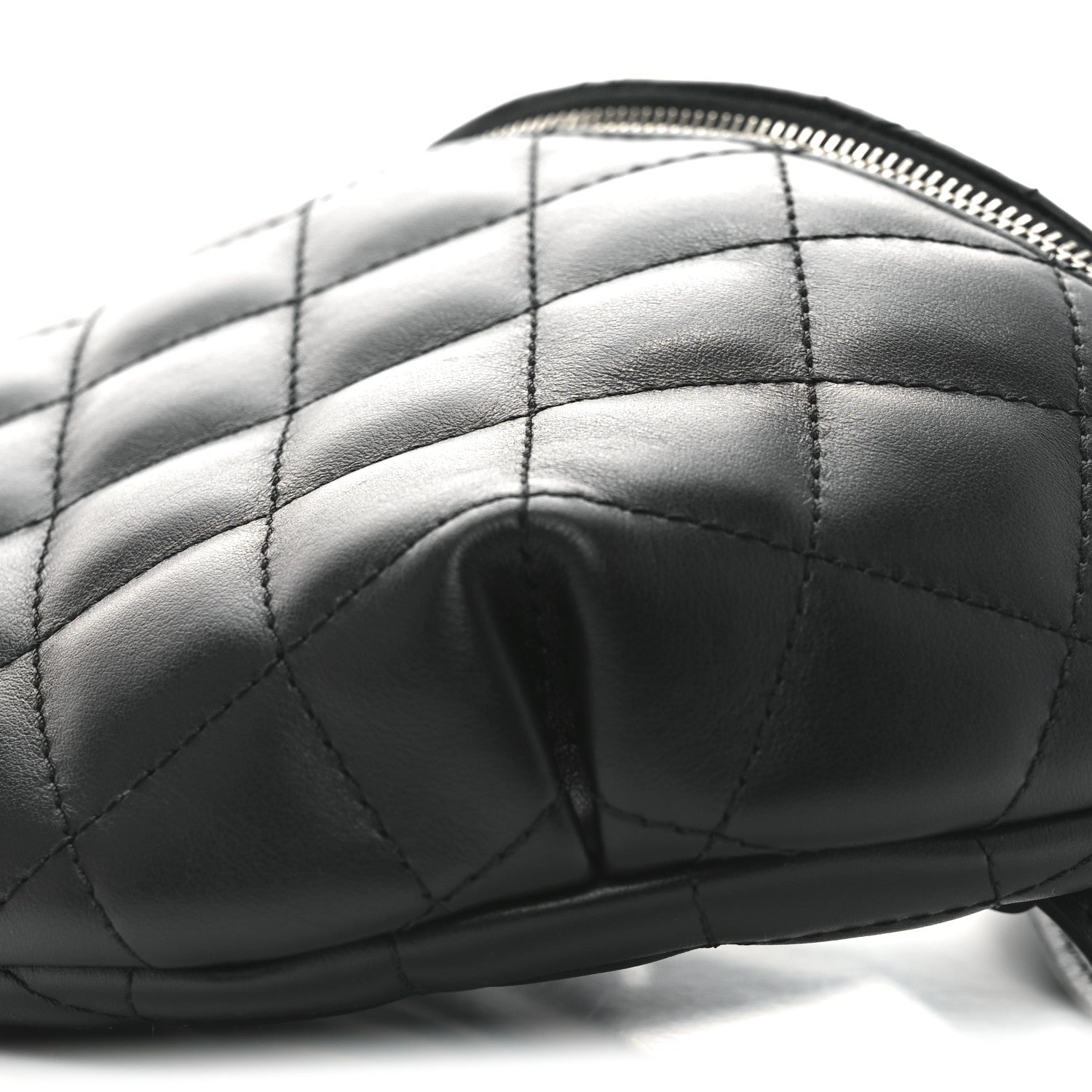 Chanel Calfskin Quilted Waist Belt Bag Black 9 of 9