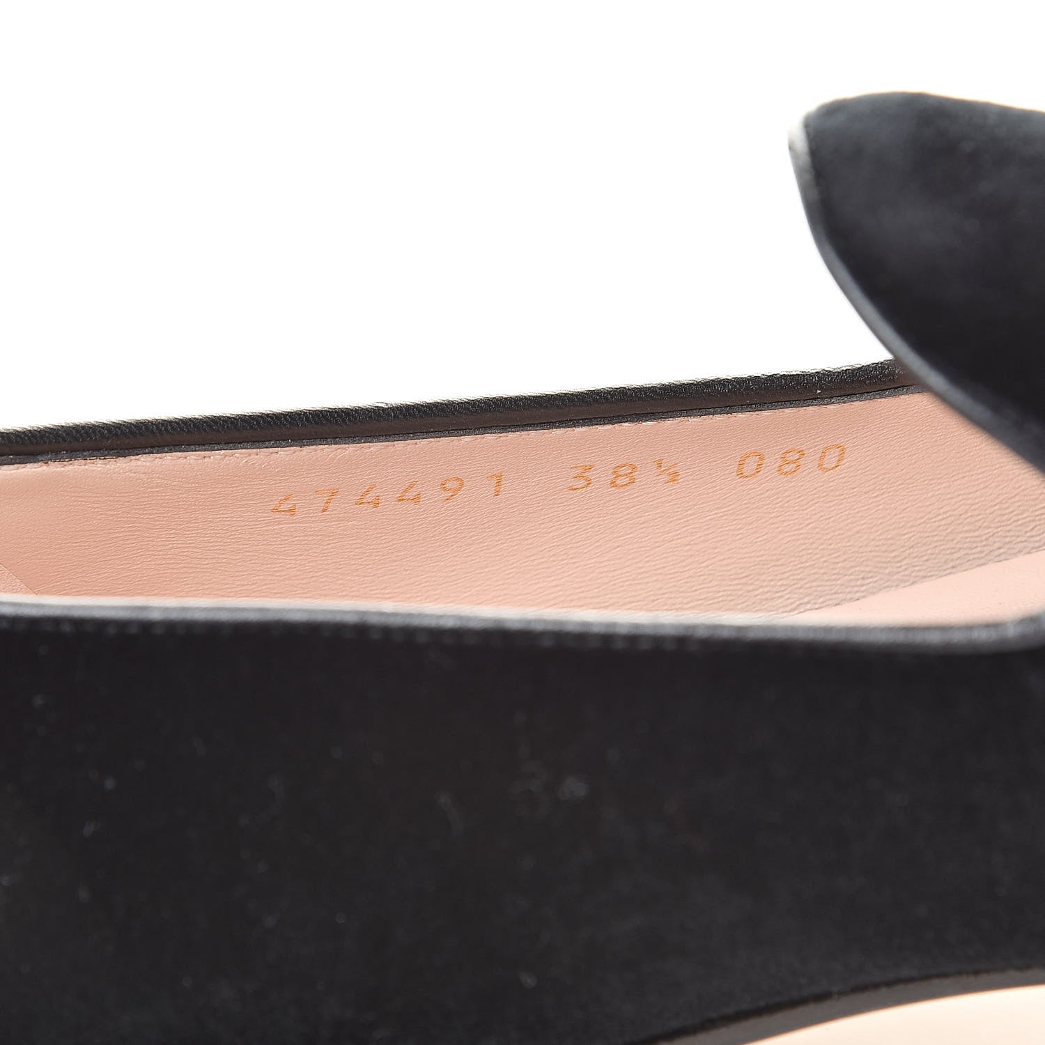 Gucci Velvet Etoile Pearl Embellished Loafers 38.5 Black 9 of 11