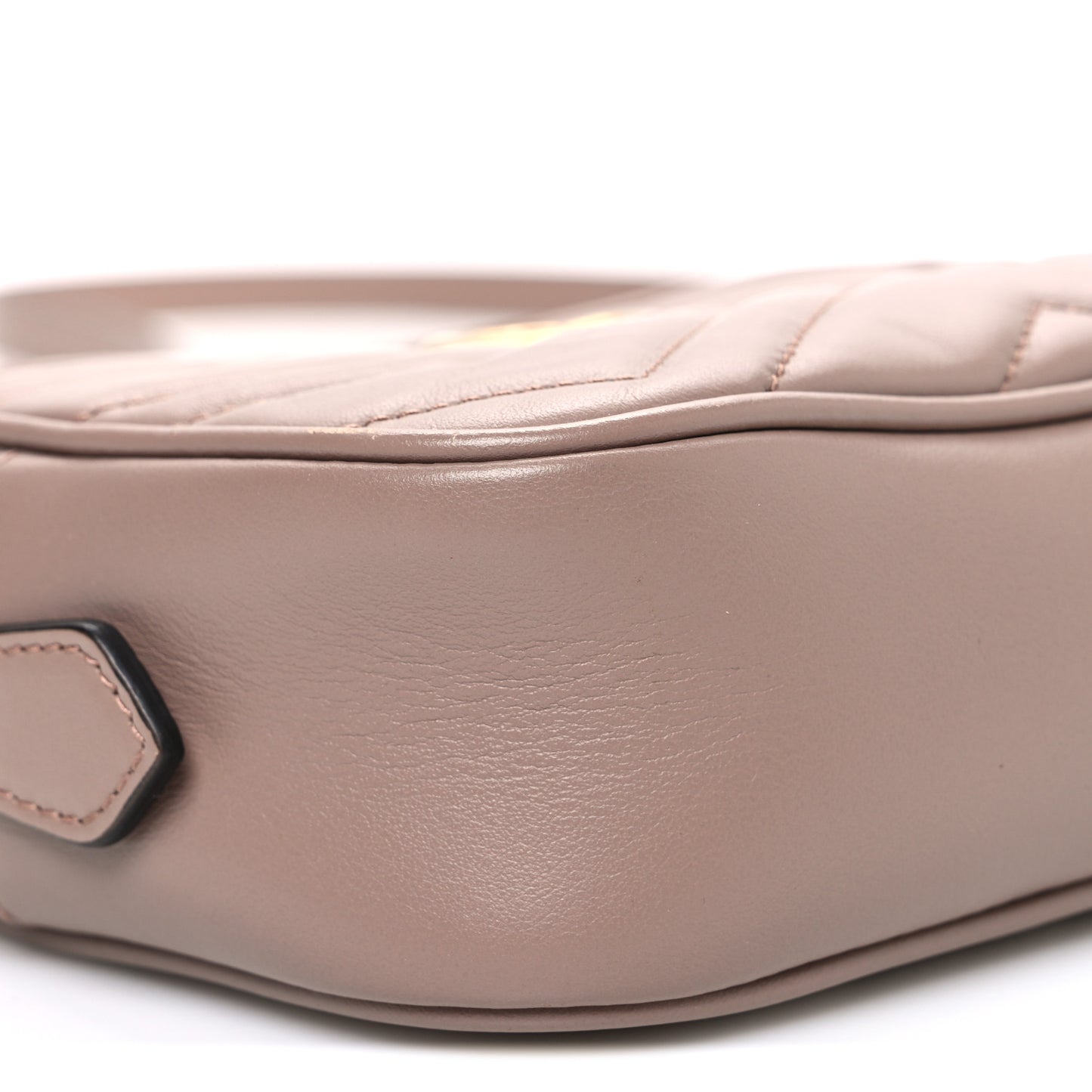 Calfskin Matelasse Mini GG Marmont Chain Shoulder Bag Porcelain Rose