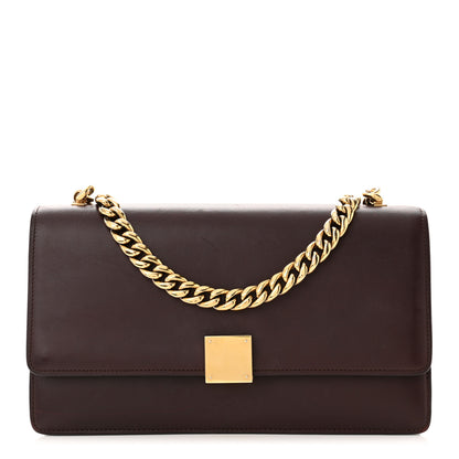 Celine Smooth Calfskin Medium Case Chain Flap Burgundy 1 of 16