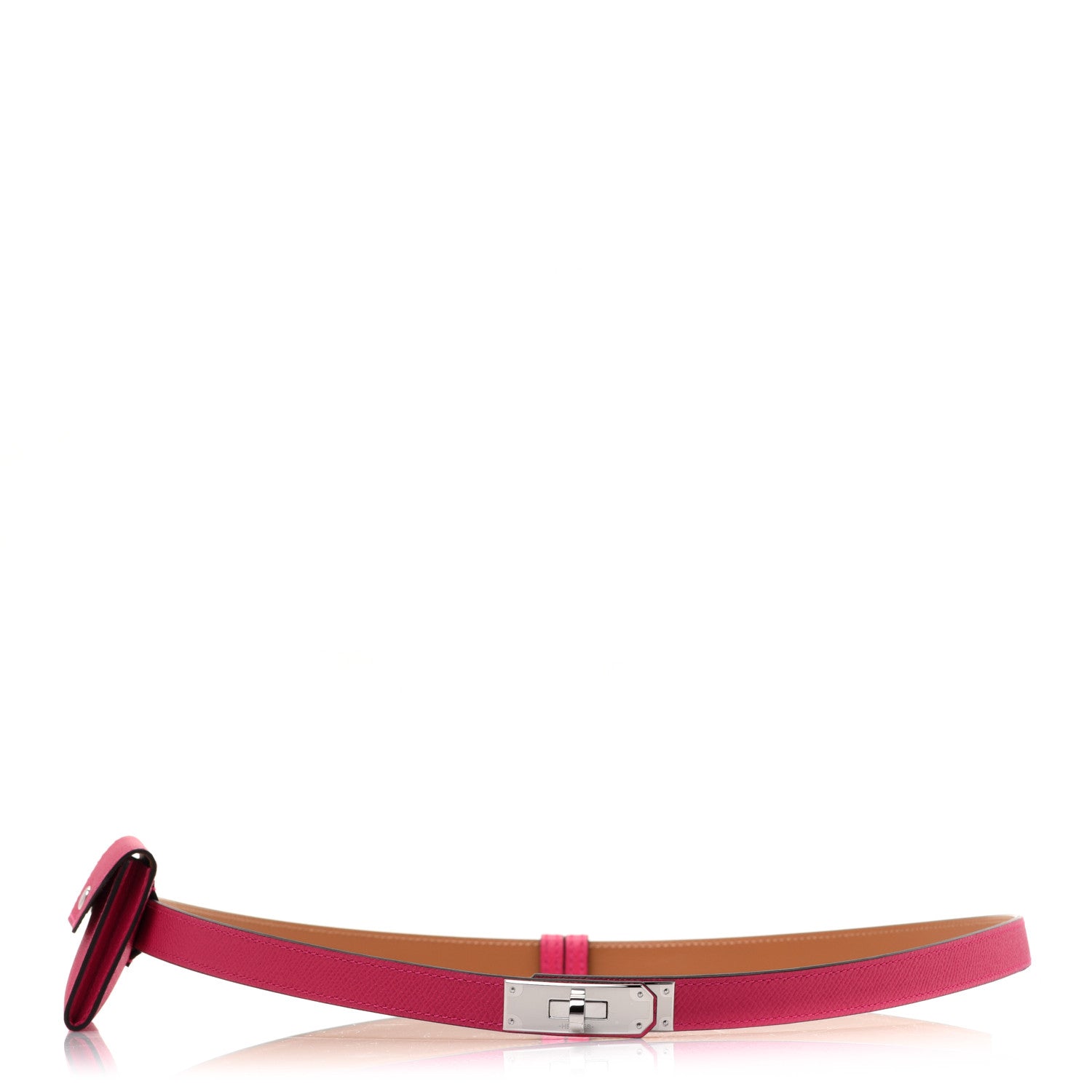 Hermes Epsom Kelly Pocket Belt Rose Mexico 1 of 11
