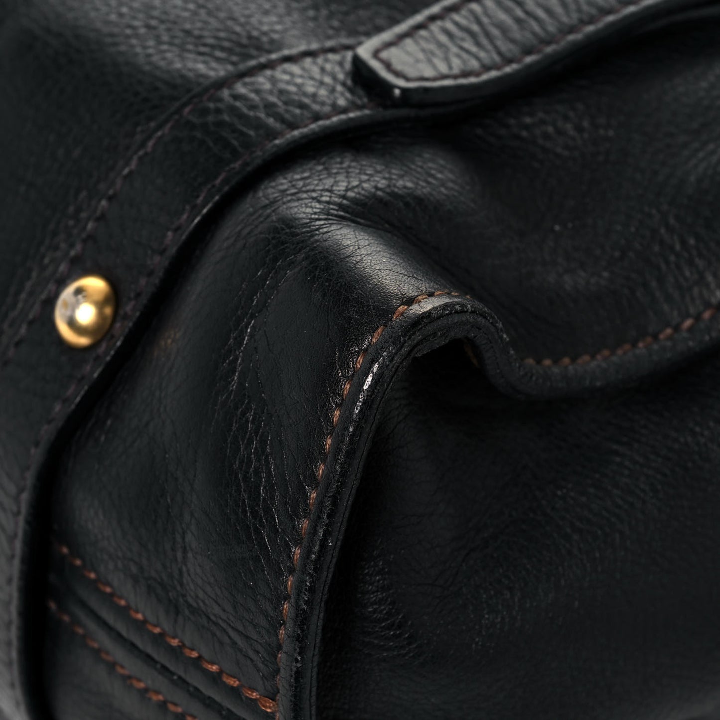 Vitello Lux Peggy Bow Tote Black