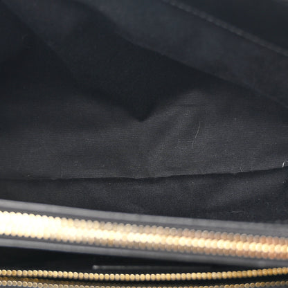Saint Laurent Calfskin Y Quilted Monogram Medium Loulou Chain Satchel Black 5 of 11