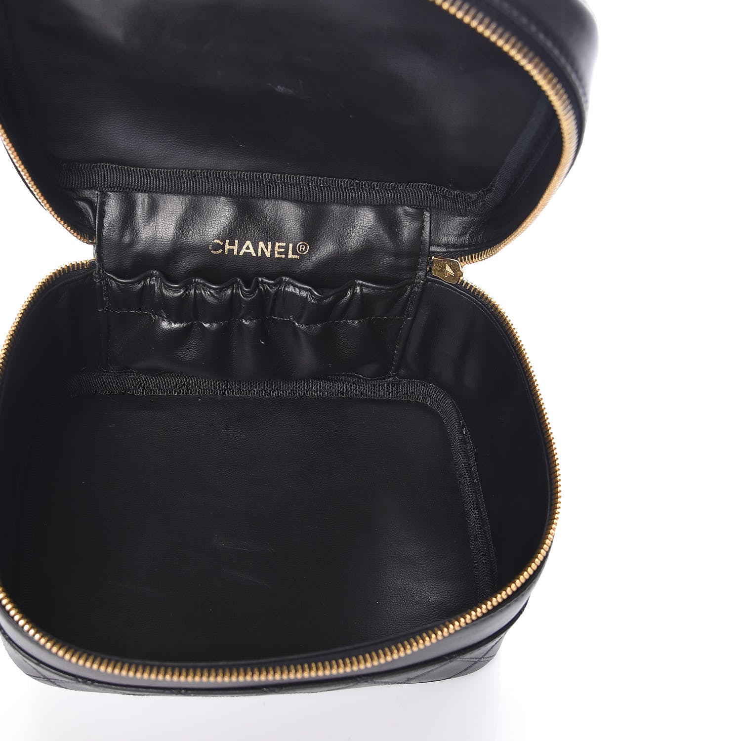 Chanel Lambskin Vanity Cosmetic Bag Black 5 of 11