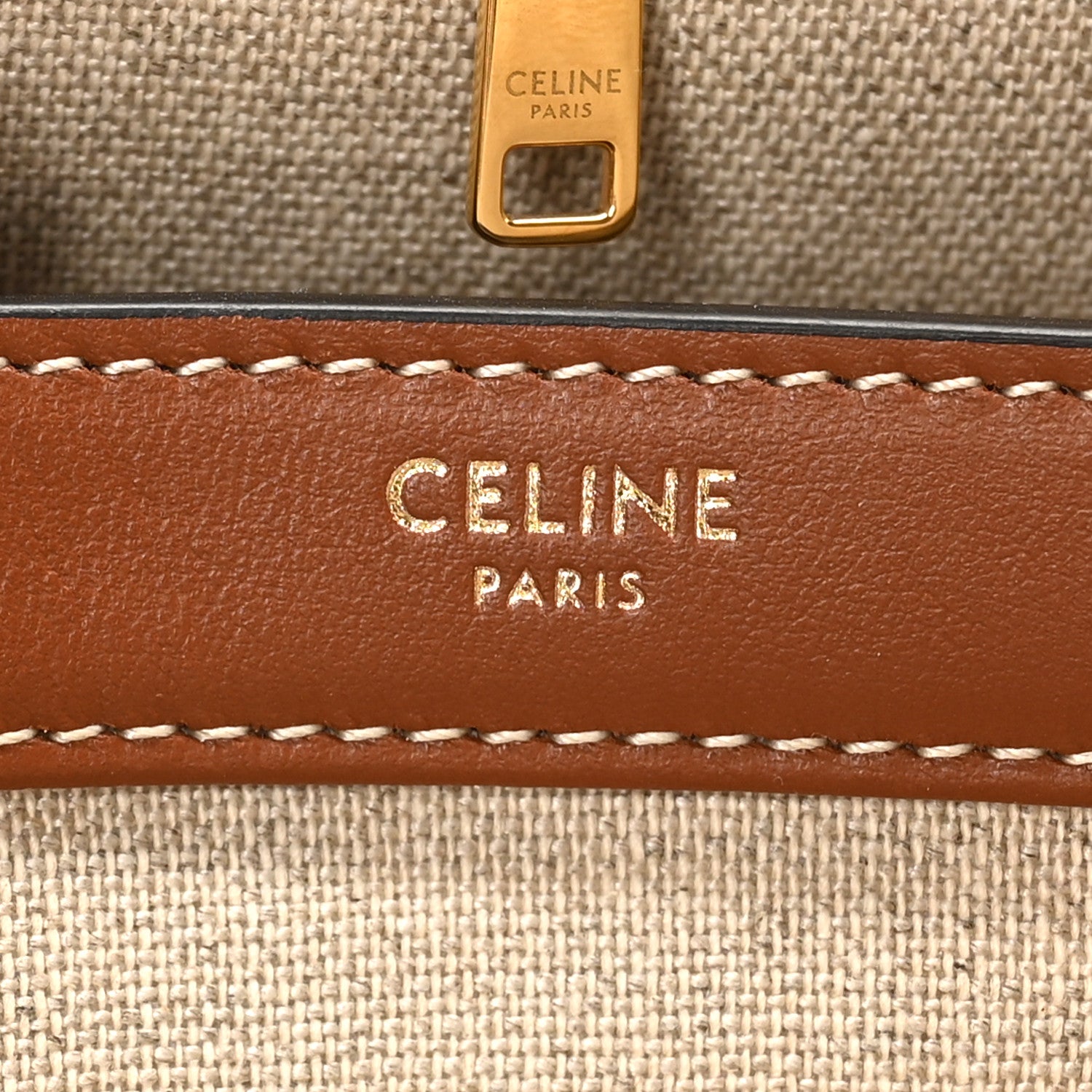 Celine Canvas Calfskin Teen Soft 16 Shoulder Bag Beige Tan 7 of 10
