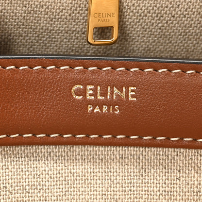 Celine Canvas Calfskin Teen Soft 16 Shoulder Bag Beige Tan 7 of 10