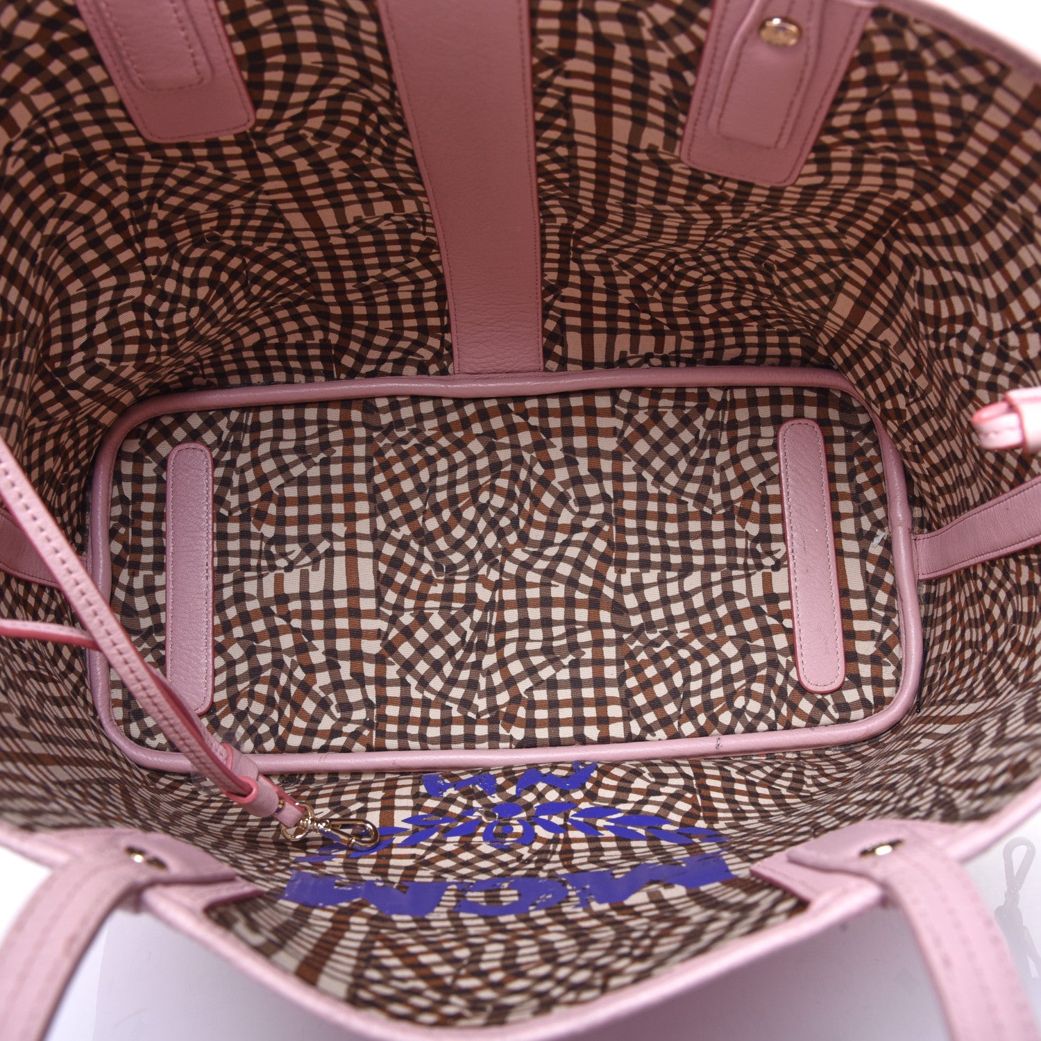MCM Visetos Medium Liz Reversible Shopper Tote Soft Pink 6 of 16