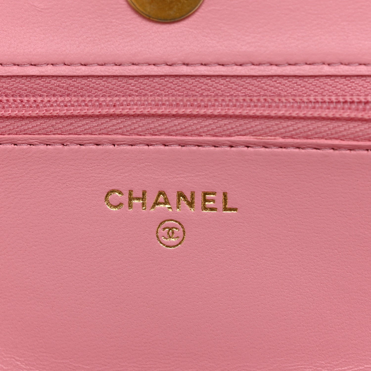 Chanel Lambskin Quilted Pick Me Up Wallet On Chain WOC Light Pink 6 of 14
