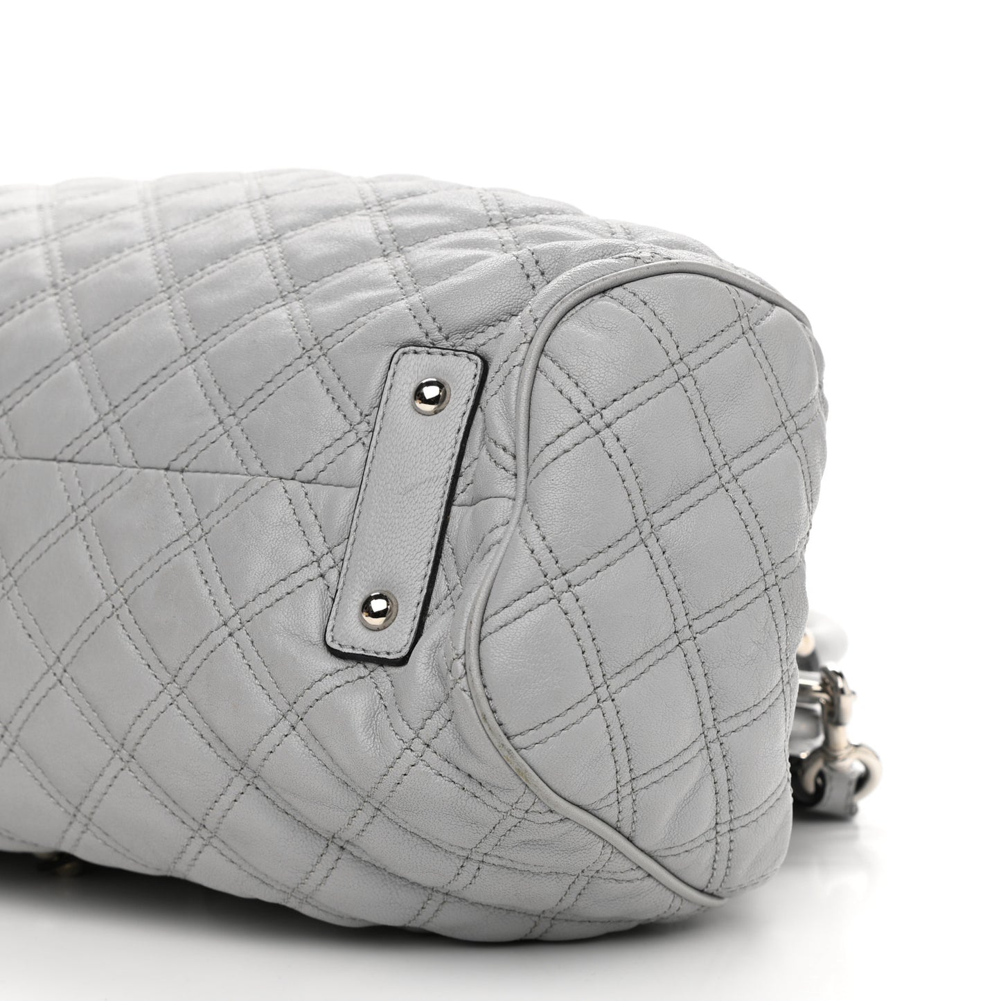 Calfskin Quilted Stam Grey