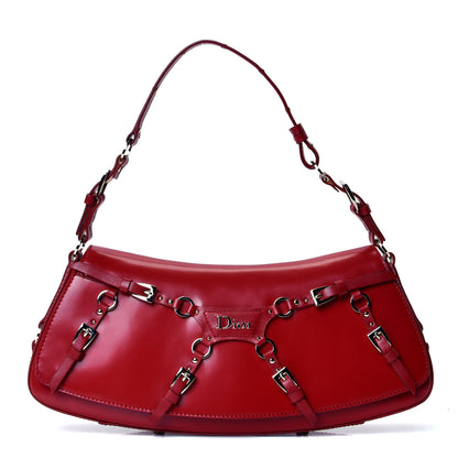 Christian Dior Glazed Calfskin Shoulder Bag Rouge 1 of 4