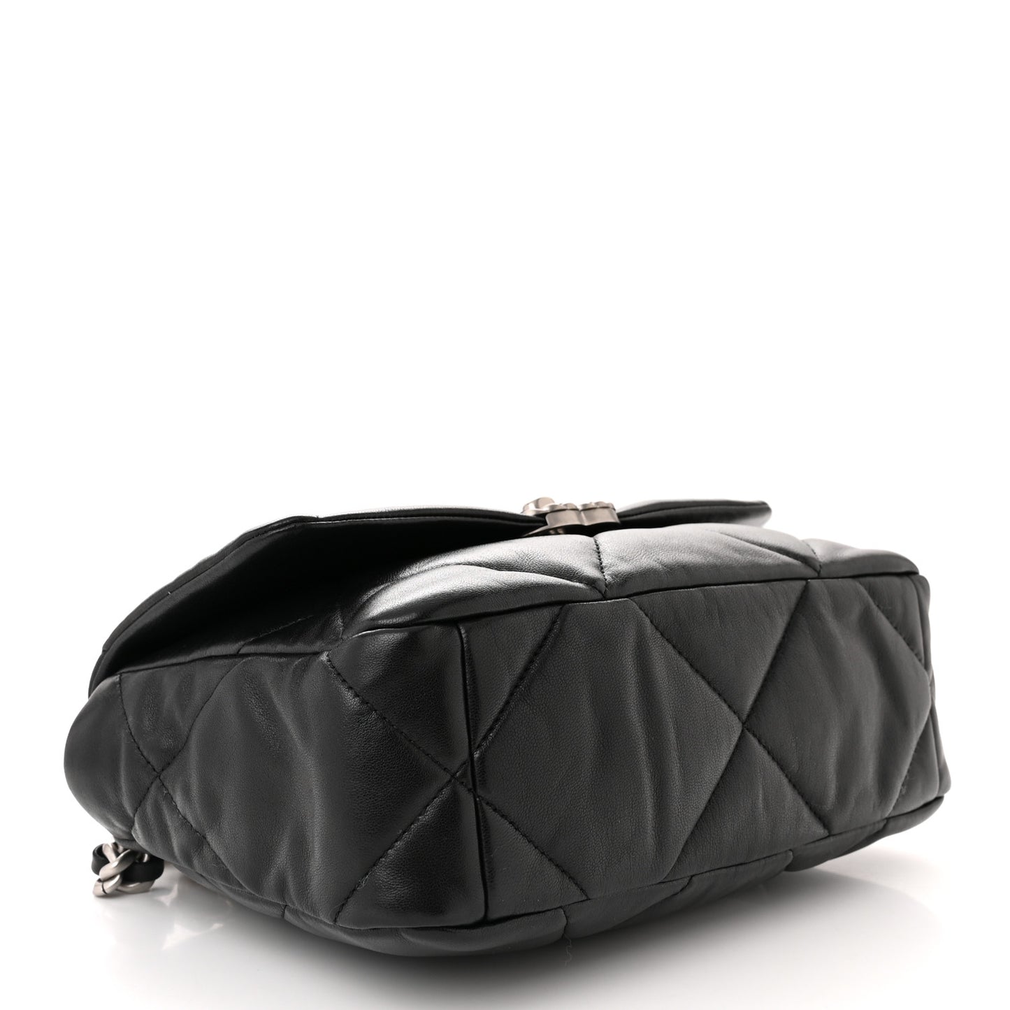 Lambskin Quilted Medium Chanel 19 Flap Black
