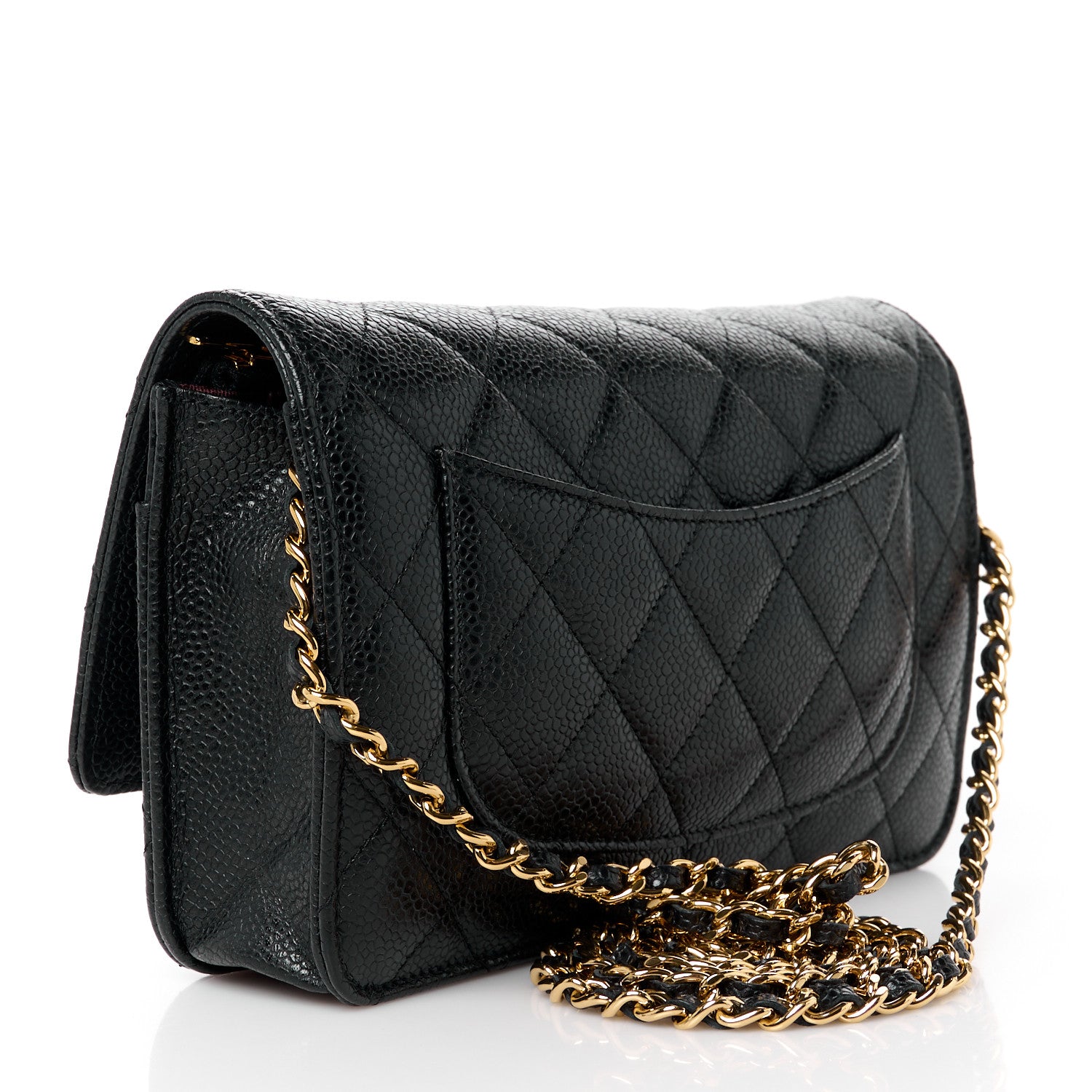 Chanel Caviar Quilted Wallet on Chain WOC Black 3 of 13
