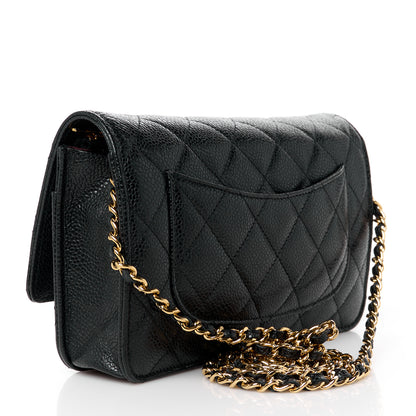 Chanel Caviar Quilted Wallet on Chain WOC Black 3 of 13