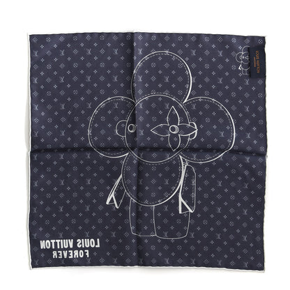 Louis Vuitton Silk Monogram Vivienne Pocket Square 3 of 4