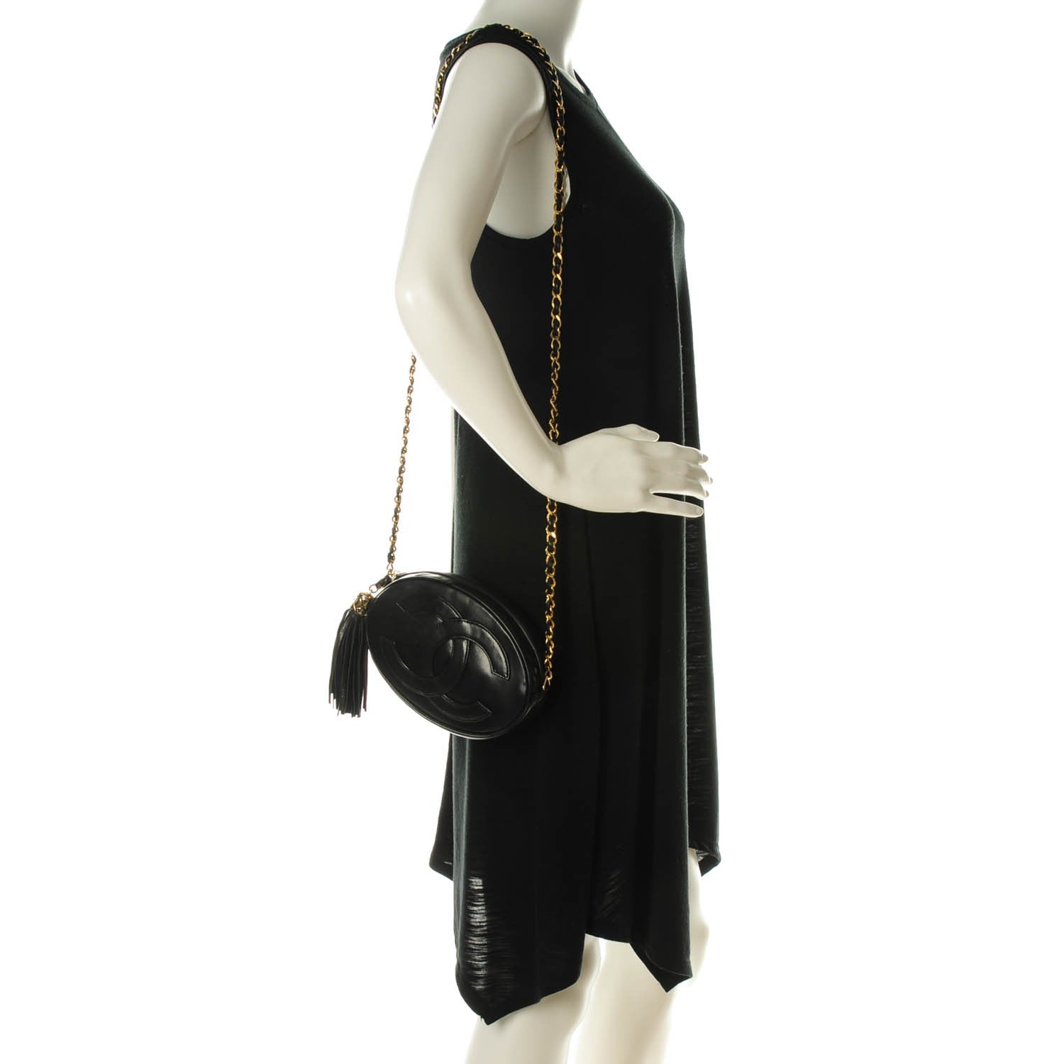 Chanel Lambskin Tassel Camera Case Black 2 of 7
