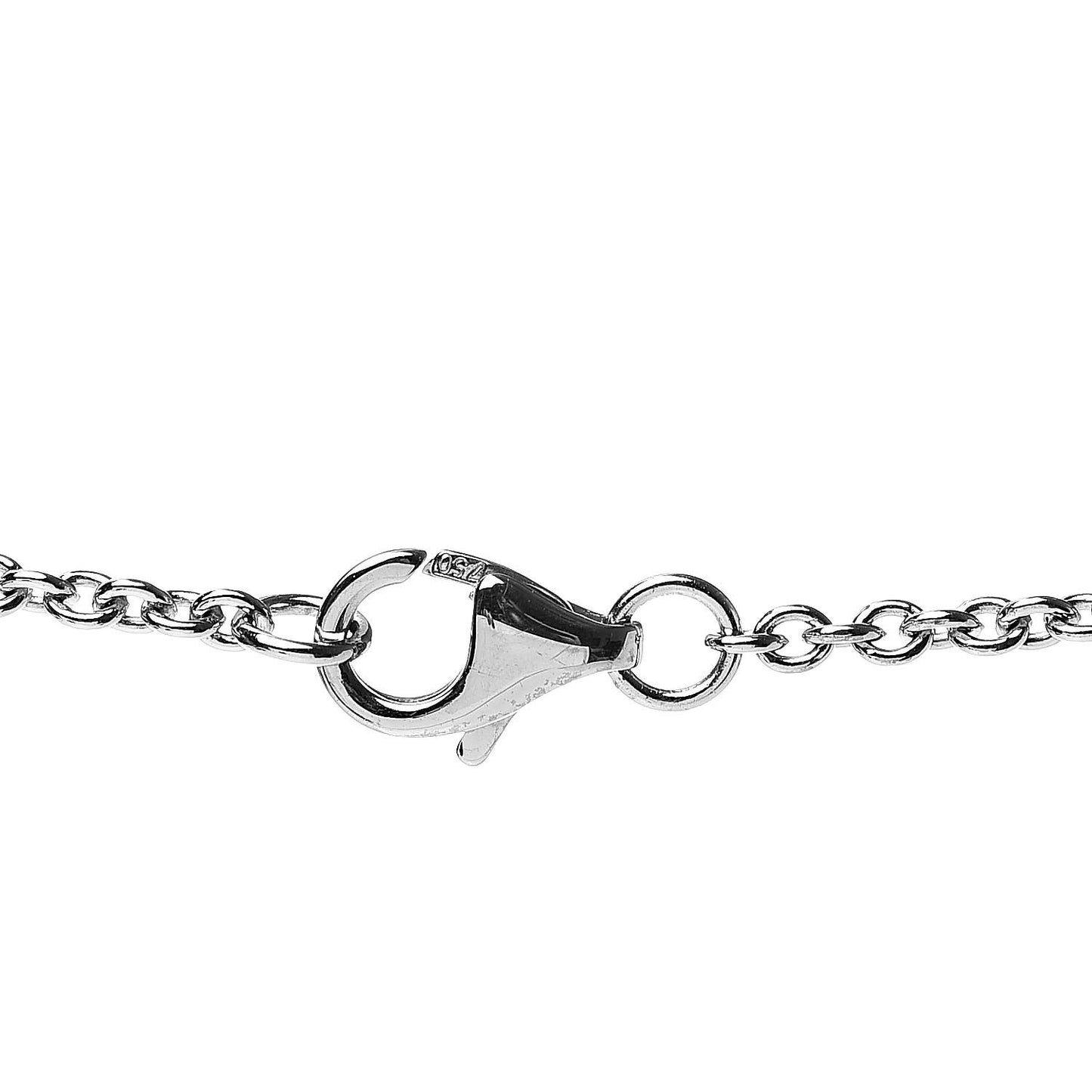 18K White Gold Interlocking LOVE Necklace