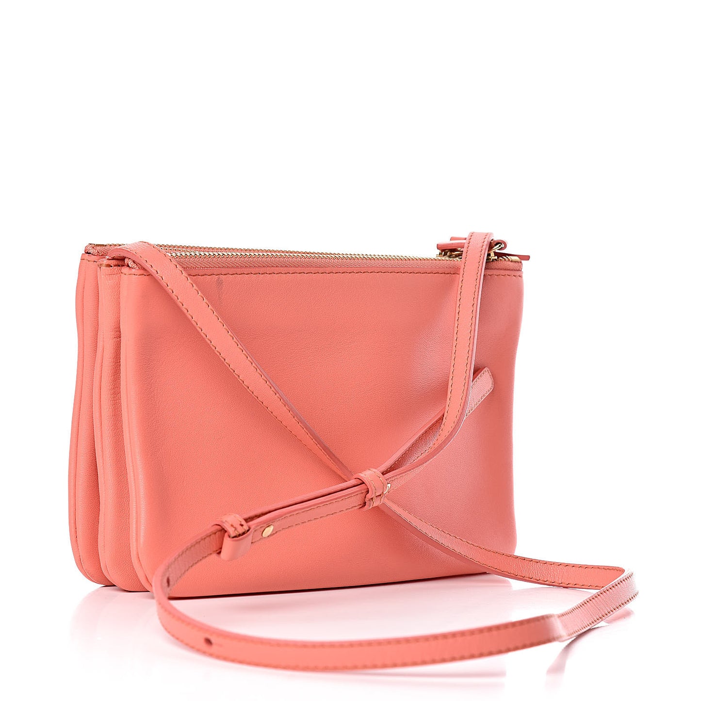 Lambskin Small Trio Crossbody Bag Lipstick