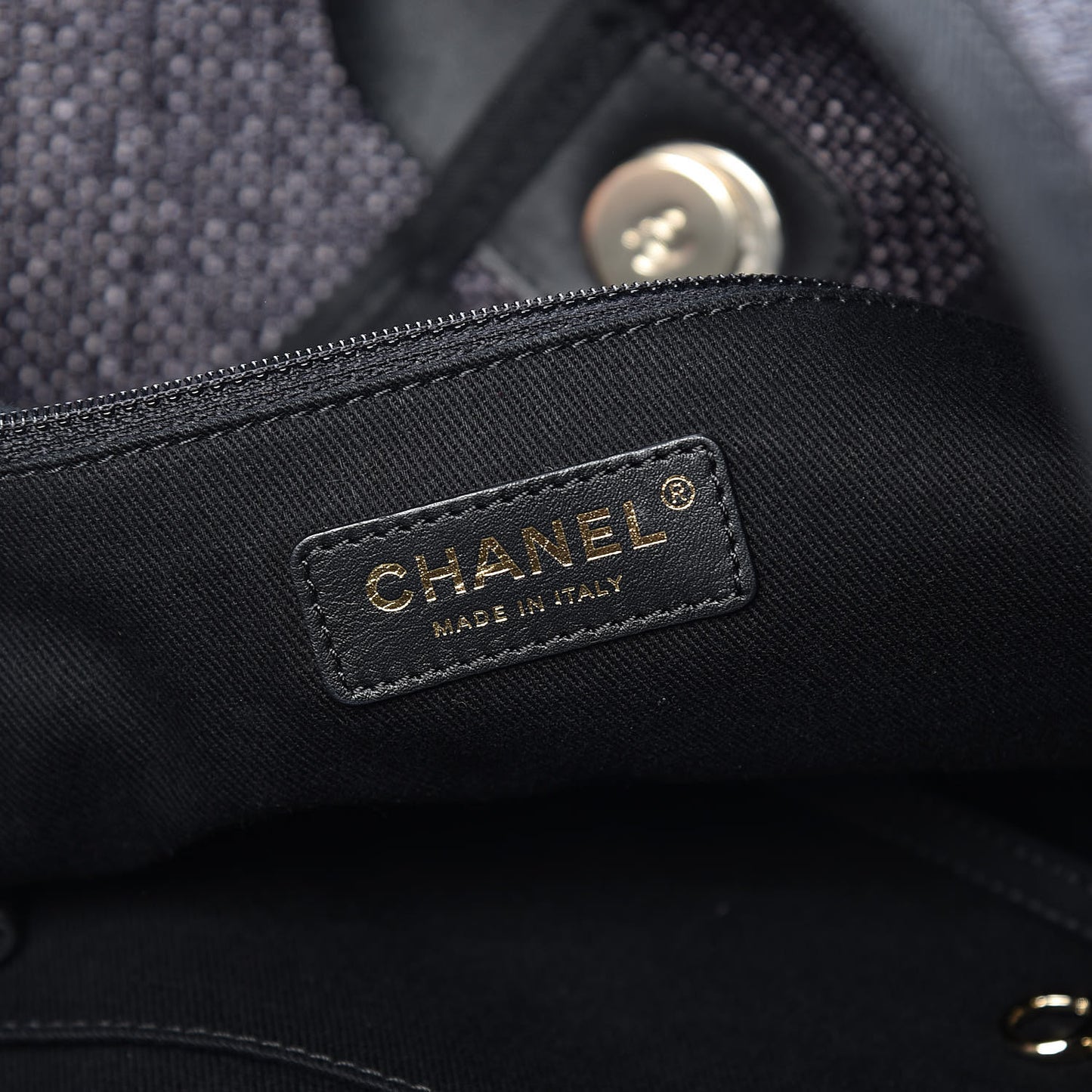 Woven Straw Raffia Large Deauville Tote Black