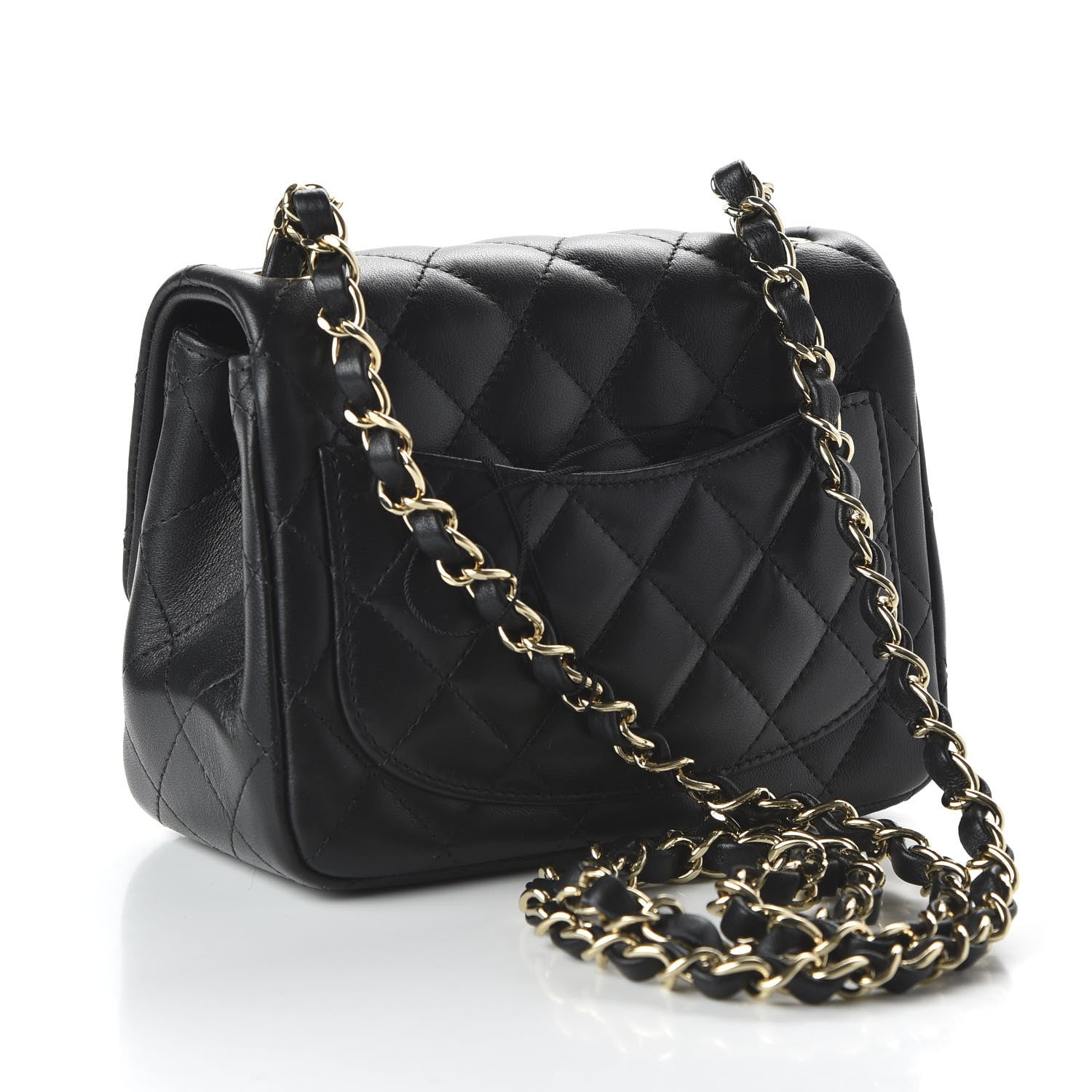 Chanel Lambskin Quilted Mini Square Flap Black 3 of 10