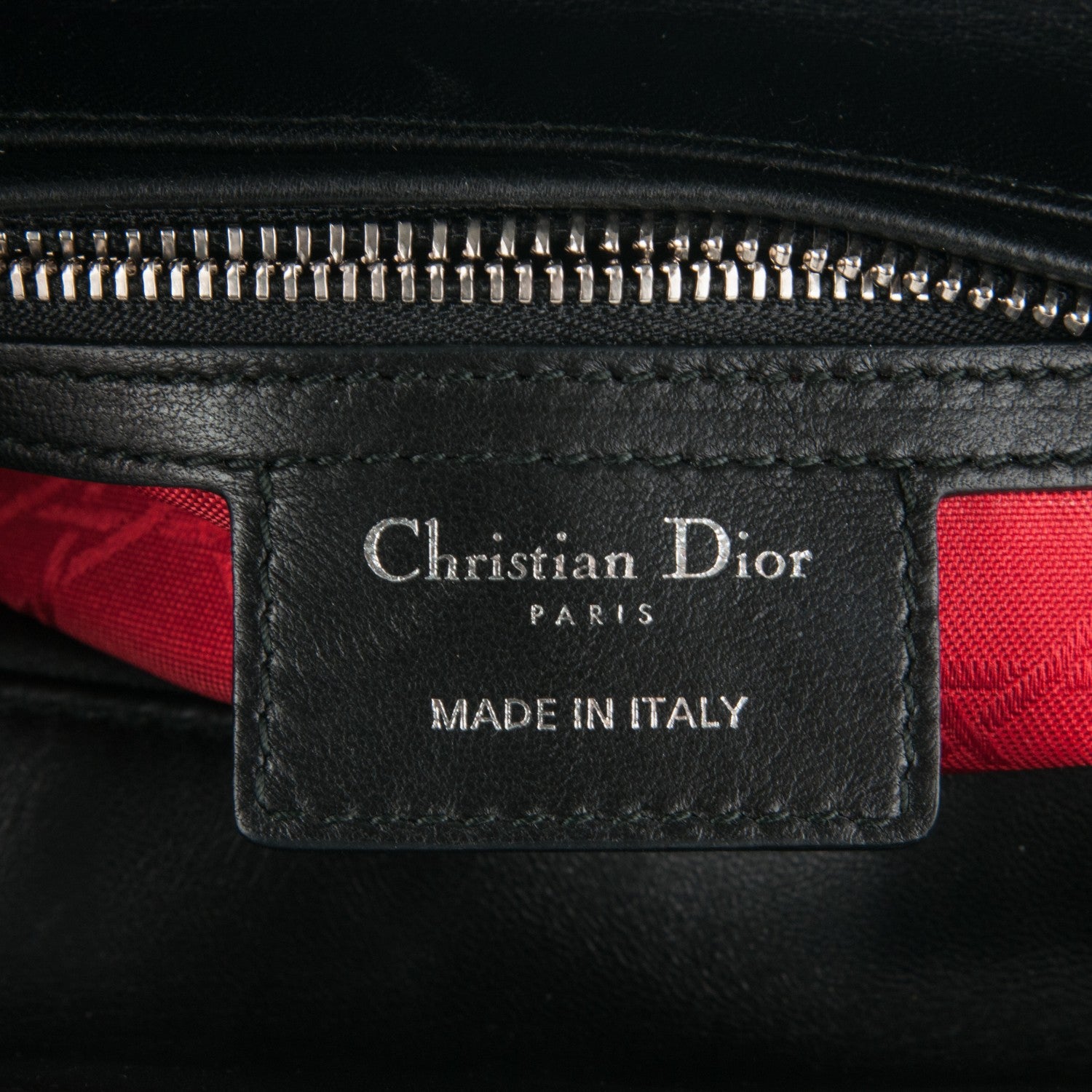 Christian Dior Lambskin Cannage Medium Lady Dior Black 6 of 7