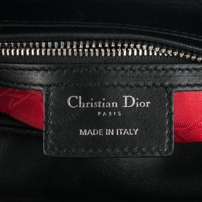 Christian Dior Lambskin Cannage Medium Lady Dior Black 6 of 7