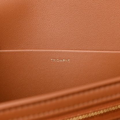 Celine Shiny Calfskin Medium Triomphe Tan 6 of 11