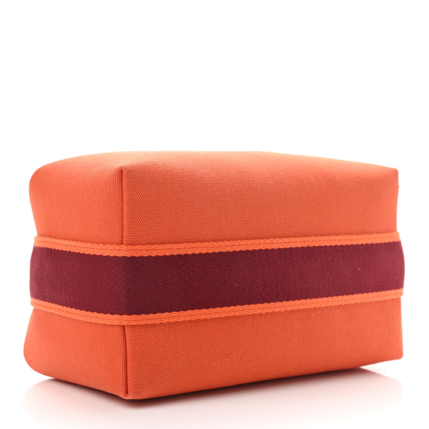 Canvas Small Bride-A-Brac Pouch Orange Burgundy