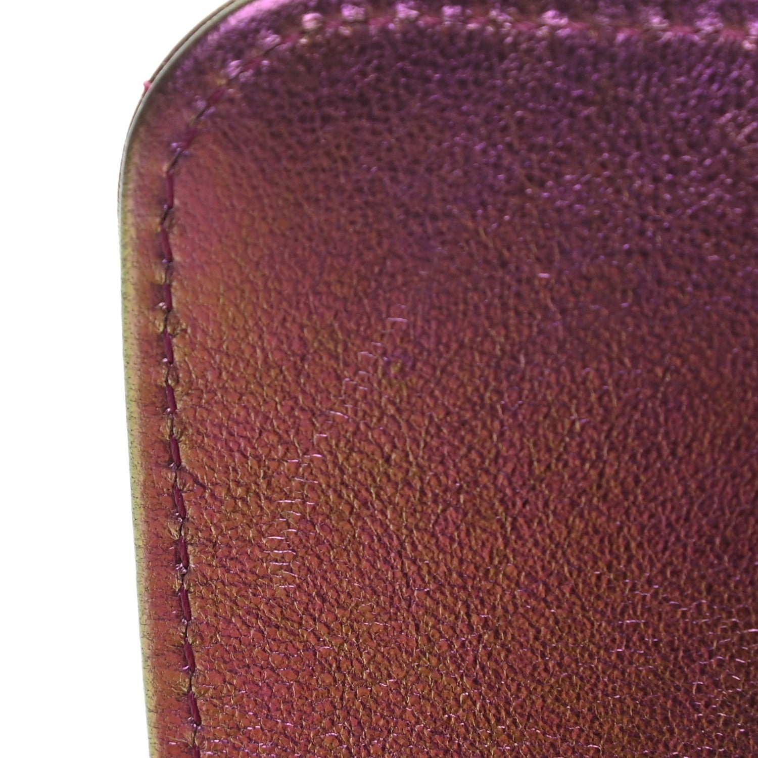 Chanel Iridescent Lambskin Quilted Mini Rectangular Flap Purple 11 of 13
