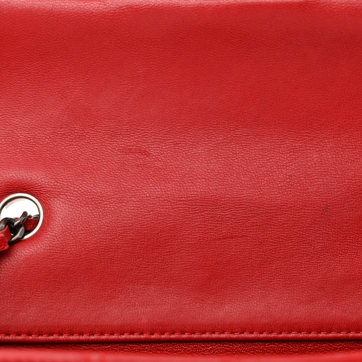Chanel Lambskin Quilted Extra Mini Rectangular Flap Red 11 of 15