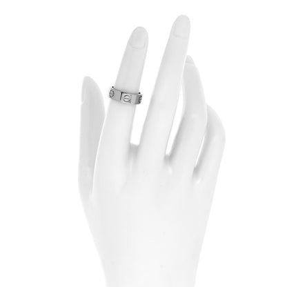 Cartier 18K White Gold 5.5mm LOVE Ring 49 4.75 2 of 4