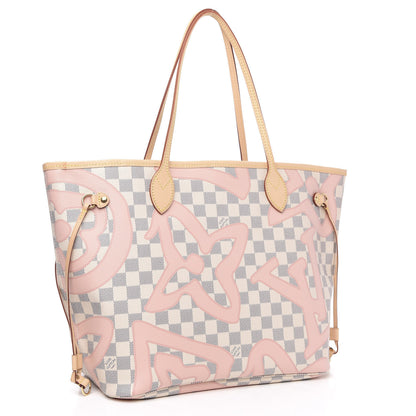 Louis Vuitton Damier Azur Tahitienne Neverfull MM 3 of 11
