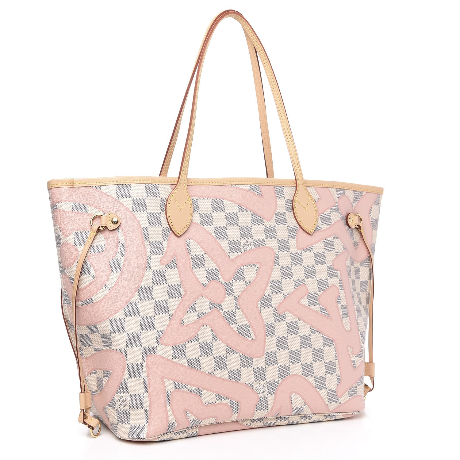 Louis Vuitton Damier Azur Tahitienne Neverfull MM 3 of 11