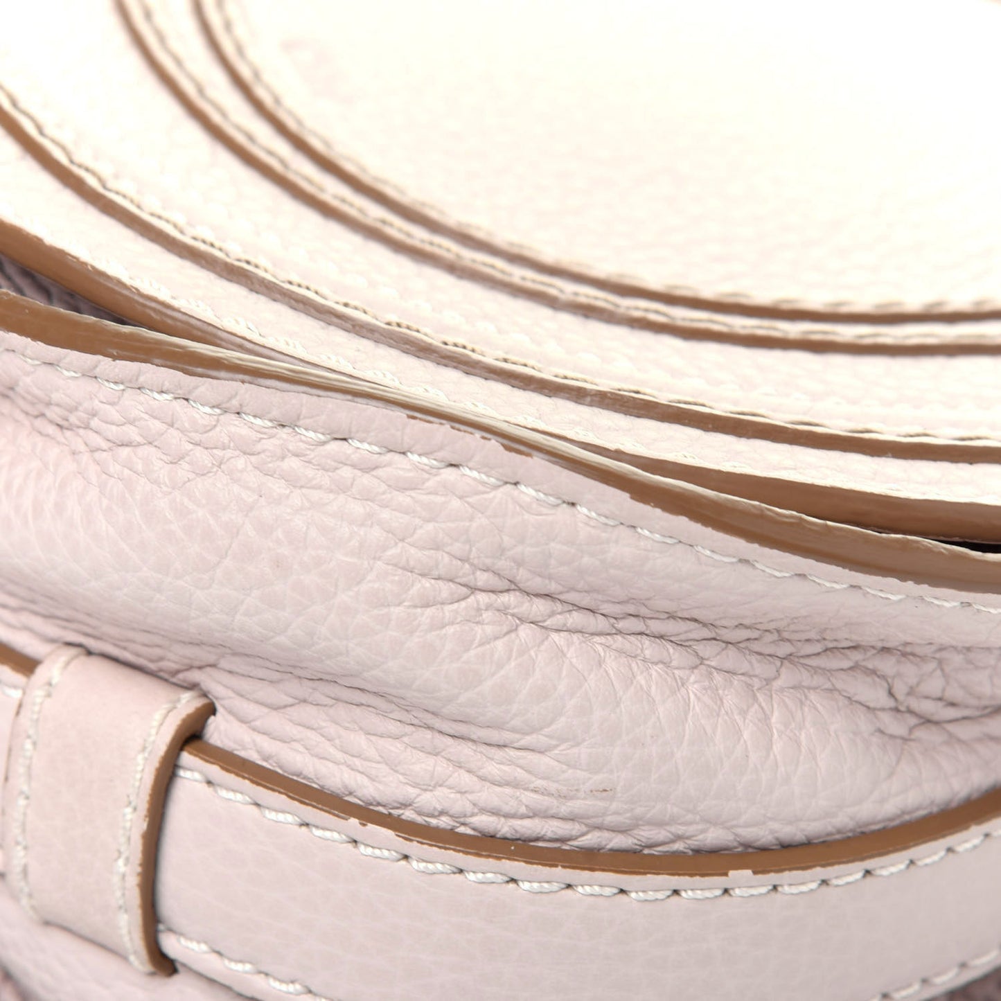 Calfskin Mini Marcie Round Crossbody Bag Abstract White