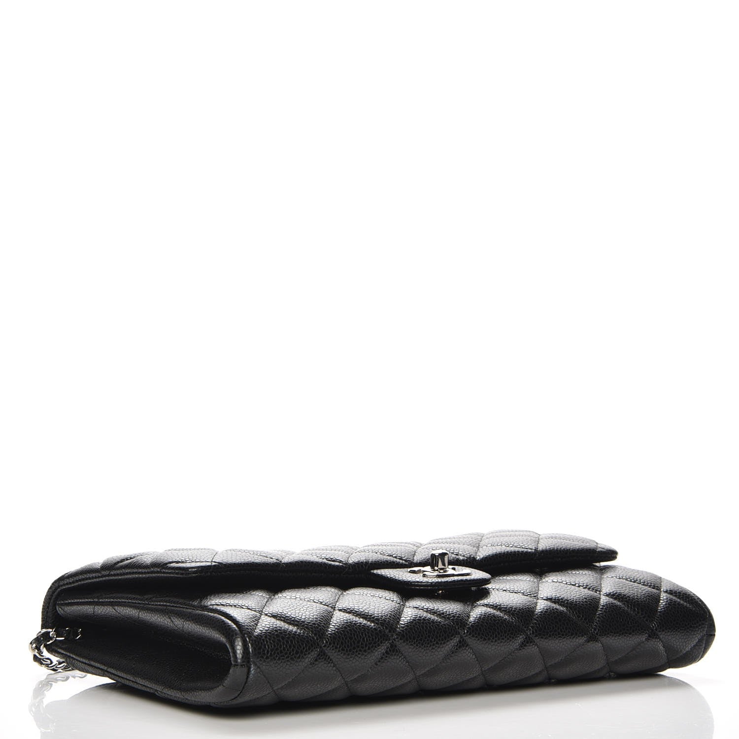 Chanel Caviar Quilted Clutch With Chain Flap Black 4 of 8