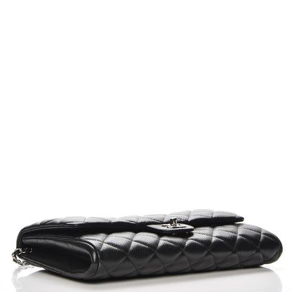 Chanel Caviar Quilted Clutch With Chain Flap Black 4 of 8