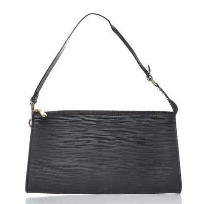 Louis Vuitton Epi Pochette Accessories 24 Black 1 of 9